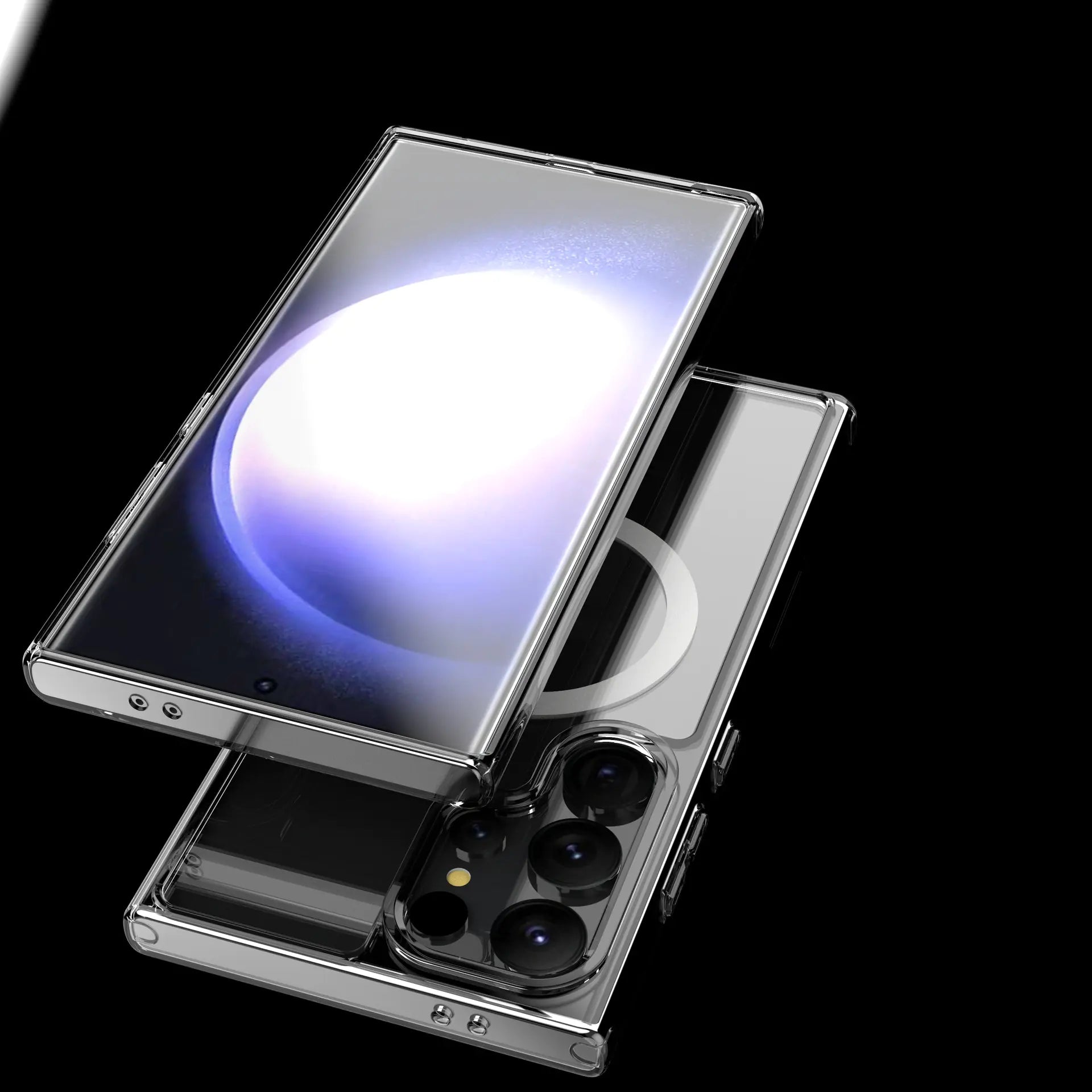 Transparent Magnetic Phone Case for Samsung S24 Ultra