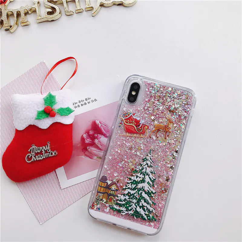 Santa Claus Christmas Tree Phone Case for iPhone & Samsung