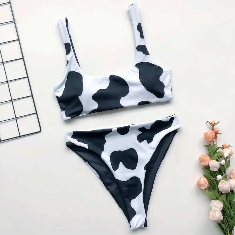2020 Fashion Gradient Multicolor Bikini Swimsuit
