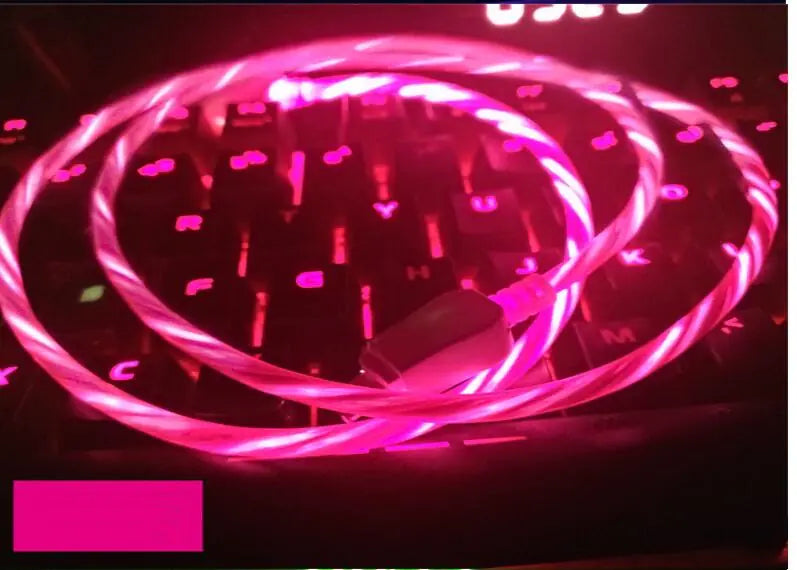 "Glowing Data Cable, Charging Cable, Light-Up Phone Cable"