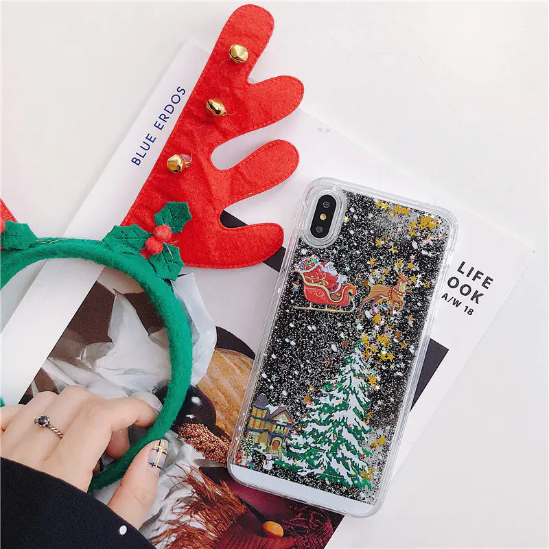 Santa Claus Christmas Tree Phone Case for iPhone & Samsung
