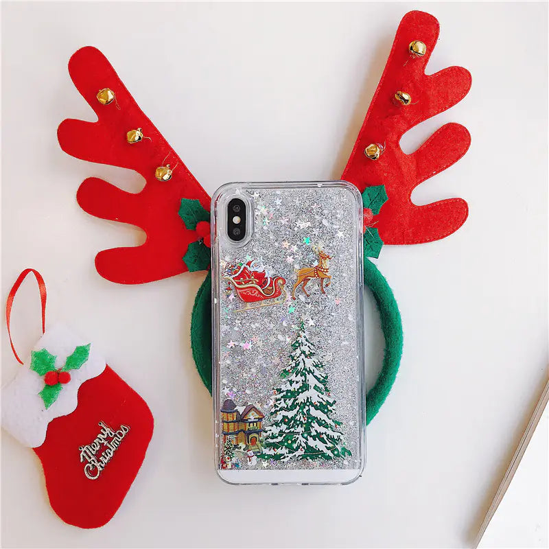 Santa Claus Christmas Tree Phone Case for iPhone & Samsung
